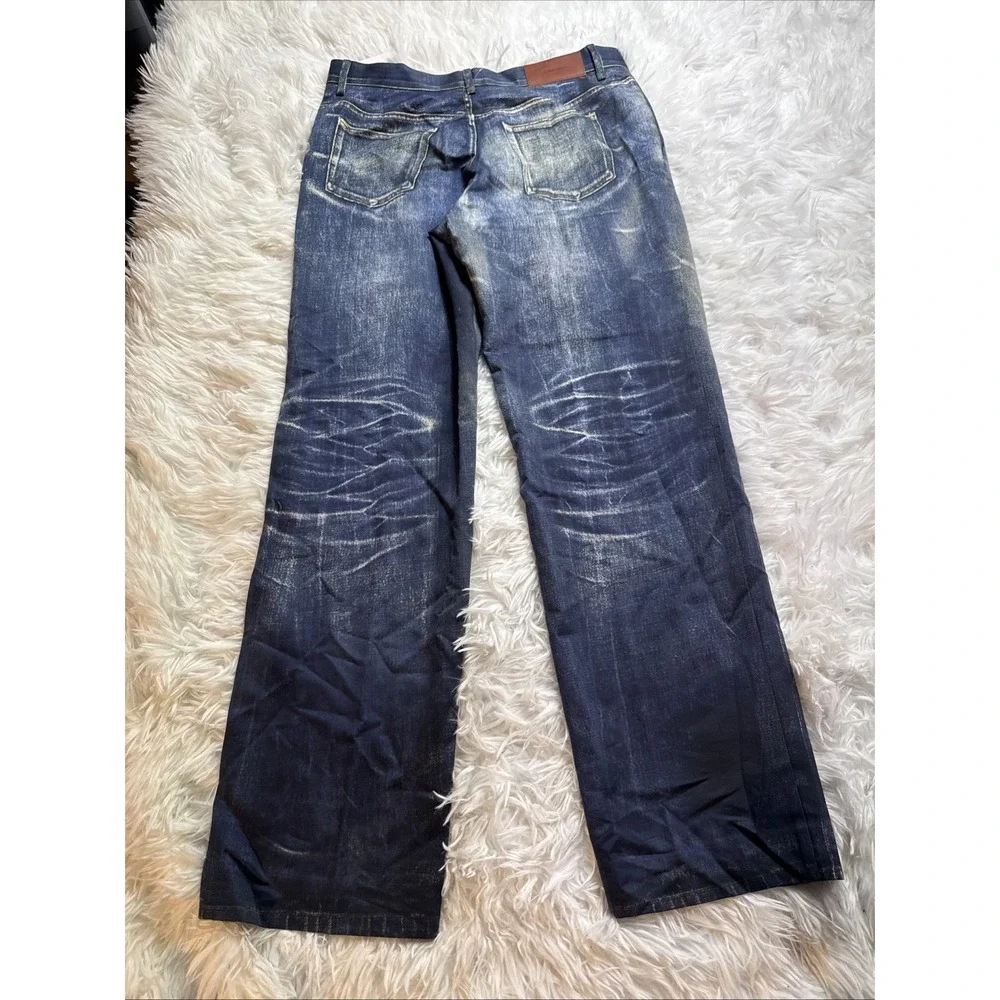 Rare!! Calvin Klein STUDIO Jeans Medium‎ M Made In Portugal 3D Printed New $549